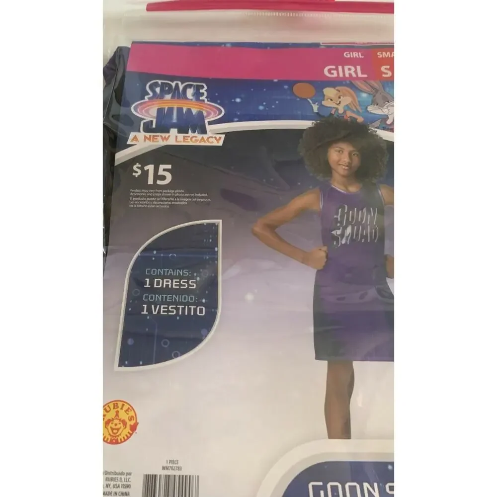Space Jam Size S(4-6) A New Legacy Goon Squad Dress Costume Girls Youth Kids